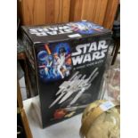 A NEW AND BOXED STAR WARS X-WING KNIFE BLOCK SET