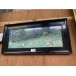 A EBONISED FRAMED FAIRY PRINT