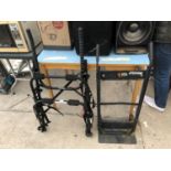 A BLACK AND DECKER TROLLEY AND A BIKE RACK