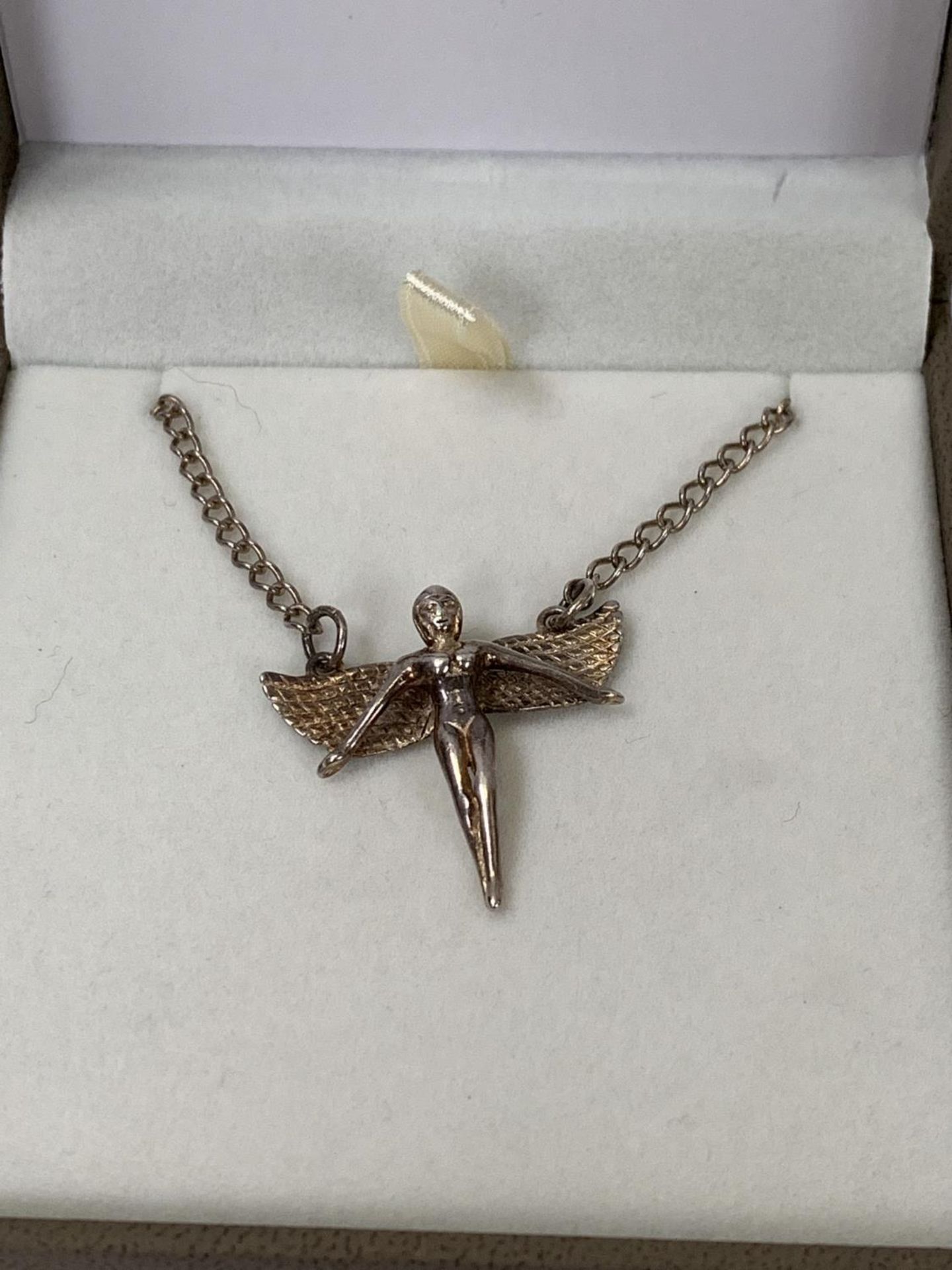A BOXED SILVER FAIRY NECKLACE - Image 2 of 2