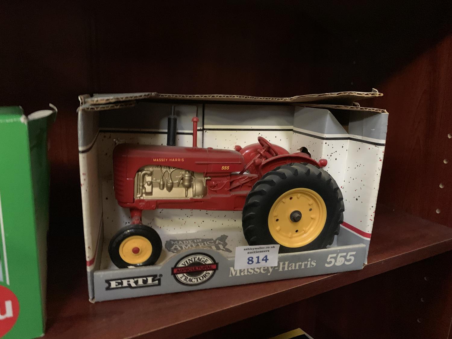 AN ERTL MASSEY HARRIS 555 SPECIAL , REF NO 1105, 1-16 SCALE, BOXED MODEL AND IN MINT CONDITION