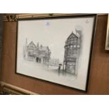 A PENCIL SIGNED LIMITED EDITION GELDART PRINT, NUMBER 15/250, FRAMED