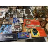 A LARGE COLLECTION OF ASSORTED BOARD GAMES - SOCCERBOOS, DOTTO ETC
