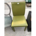 A LIME GREEN MODERN DINING CHAIR