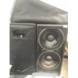 A PAIR OF LFX150 SPEAKERS WITH COVERS