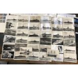 POSTCARDS , A GROUP OF 39 , REAL PHOTOGRAPH , UNUSED EXAMPLES , RELATING TO ?H.M.S.? WARSHIPS .