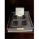 A BOXED WEDGWOOD VERA WANG NAPKIN SET