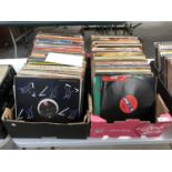 TWO BOXES OF ASSORTED 60'S, 70'S & 80'S RECORDS