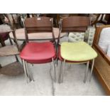 SIX RETRO DINING CHAIRS