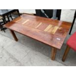 AN INDONESIAN WOOD COFFEE TABLE