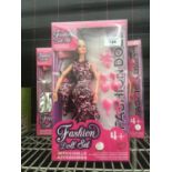 THREE NEW FASHION DOLL SETS WITH FOUR DOLLS IN EACH SET
