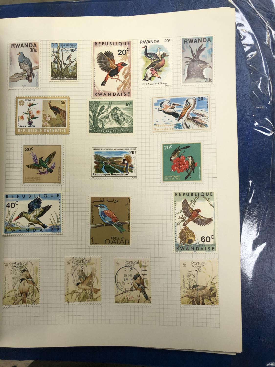 BIRDS . AN ALL WORLD THEMATIC COLLECTION OF BIRDS ON STAMPS . INCLUDED USA 2 X 25 SHEETS , PLUS - Image 7 of 9