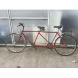 A VINTAGE RED TANDEM