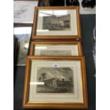 SIX FRAMED ENGRAVINGS