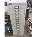 A SILVERLINE FIFTEEN DRAWER A4 FILING CABINET