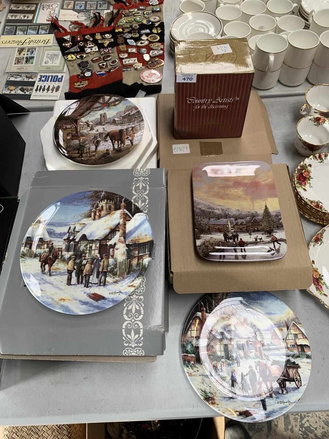 VARIOUS COLLECTORS PLATES IN THEIR ORIGINAL BOXES