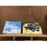 TWO VINTAGE METAL LAND ROVER SIGNS
