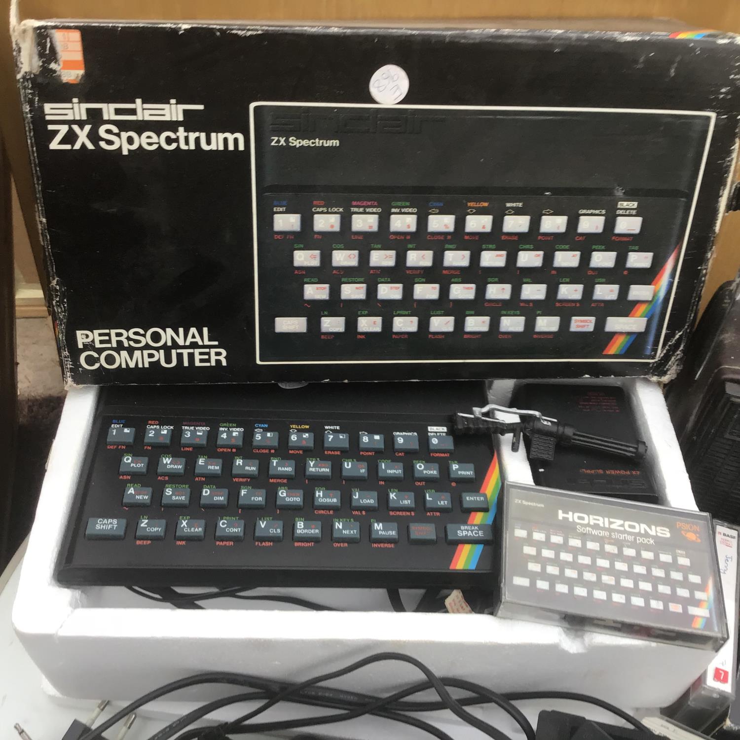 TWO SINCLAIR ZX SPECTRUM PERSONAL COMPUTERS, SPECTRUM JOYSTICK INTERFACE, SANYO DATA RECORDER, - Image 2 of 5