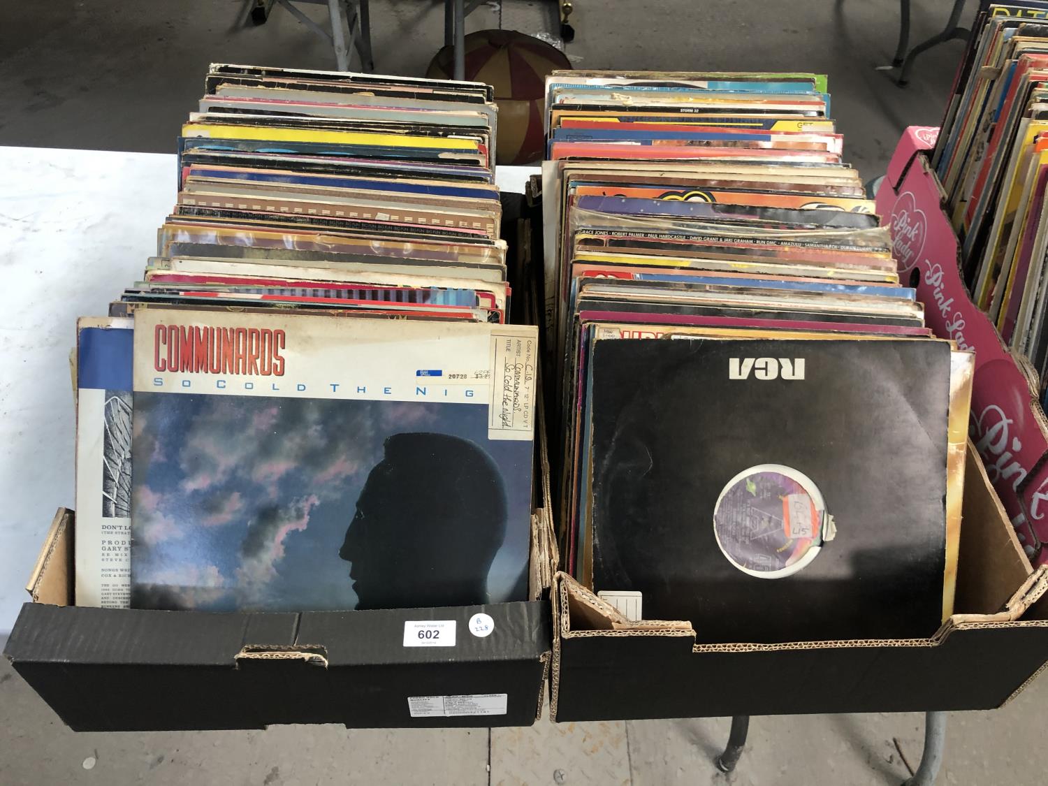 TWO BOXES OF ASSORTED 60'S, 70'S & 80'S RECORDS