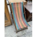 A VINTAGE DECK CHAIR