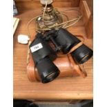 A VINTAGE CASED PAIR OF ZENITH BINOCULARS