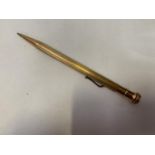 A GOLD PLATED PROPELLING PENCIL