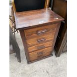 A PINE CHEST OF FIVE DRAWERS