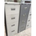 TWO FOUR DRAWER FILING CABINETS