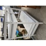 A WHITE BUNK BED