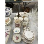 A COLLECTION OF COMMEMORATIVE CERAMICS, AND FURTHER BONE CHINA SETS