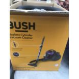 A BOXED BUSH BAGLESS CYLINDER VACUUM CLEANER IN WORKING ORDER