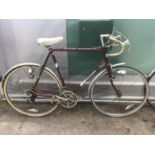 A VINTAGE PUCH DROP HANDLED RACING BIKE