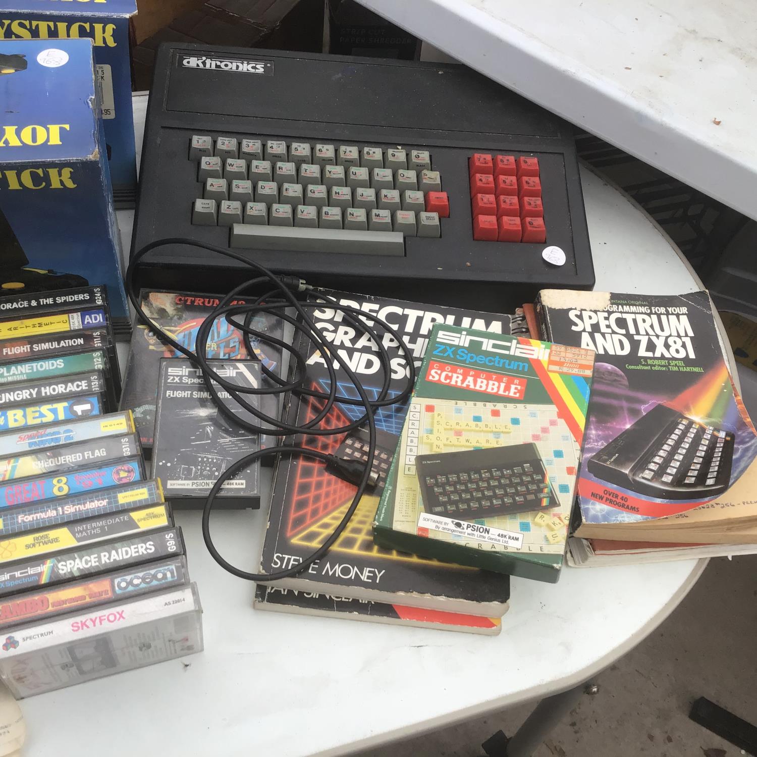 TWO SINCLAIR ZX SPECTRUM PERSONAL COMPUTERS, SPECTRUM JOYSTICK INTERFACE, SANYO DATA RECORDER, - Image 5 of 5