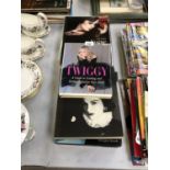 VARIOUS BOOKS - VOGUE, TWIGGY ETC