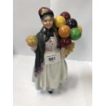 A ROYAL DOULTON 'BIDDY PENNYFARTHING' BALLOON FIGURE, HN 1843