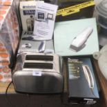 VARIOUS ELECTRICAL ITEMS TO INCLUDE CLIPPERS, HAIR DRYER, REMINDER CLOCK ETC IN WORKING ORDER