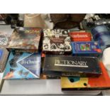 A LARGE COLLECTION OF ASSORTED BOARD GAMES - SOCCERBOOS, DOTTO ETC