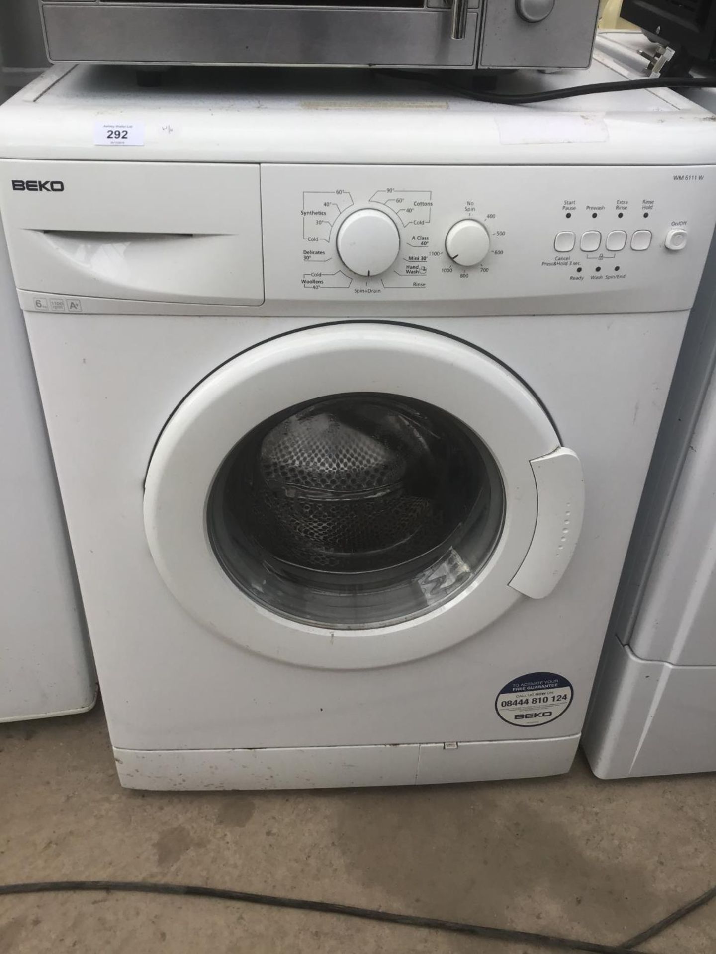 A BEKO 6KG WASHING MACHINE IN WORKING ORDER