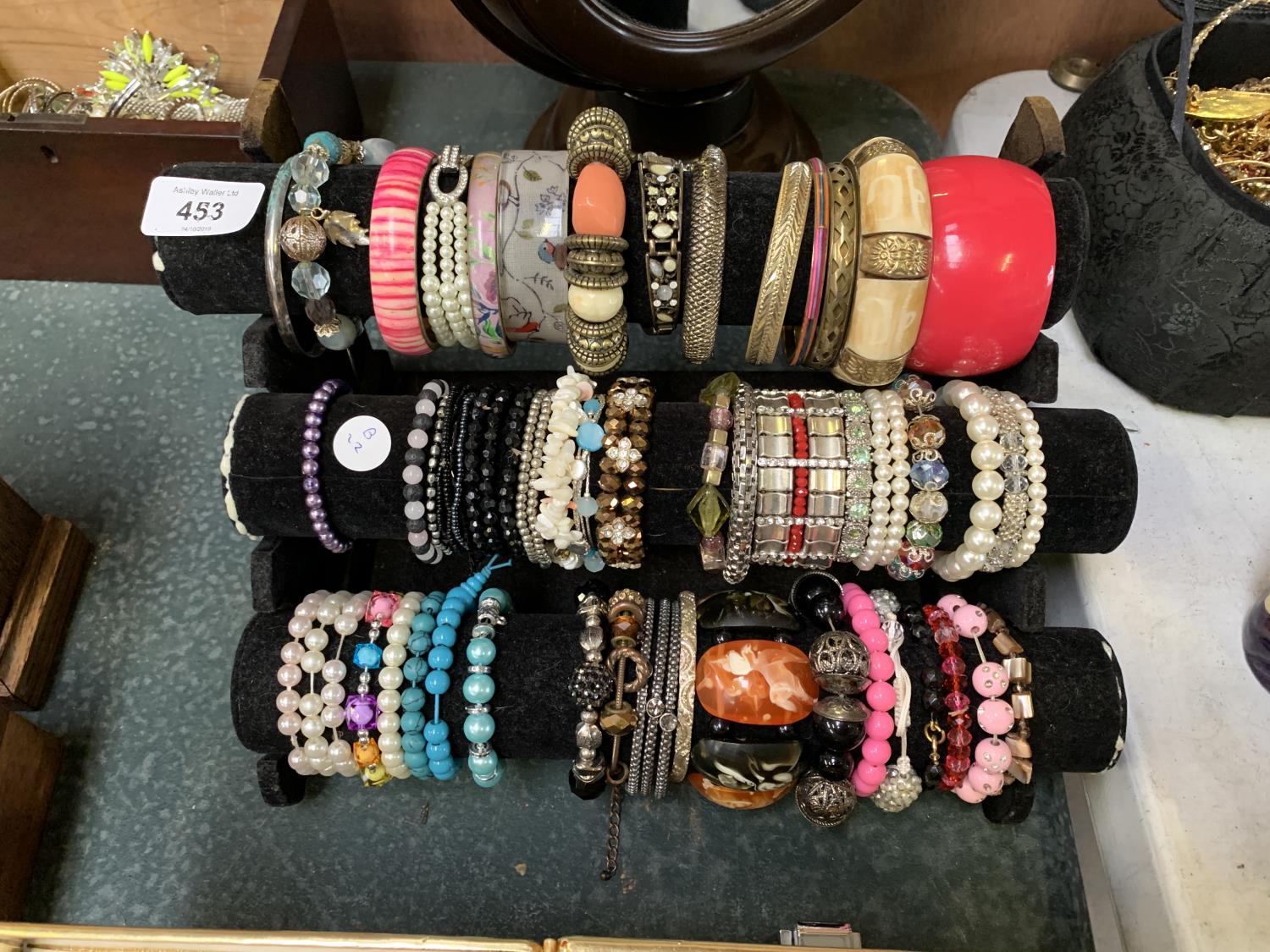 A DISPLAY OF BRACELETS