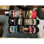 A DISPLAY OF BRACELETS