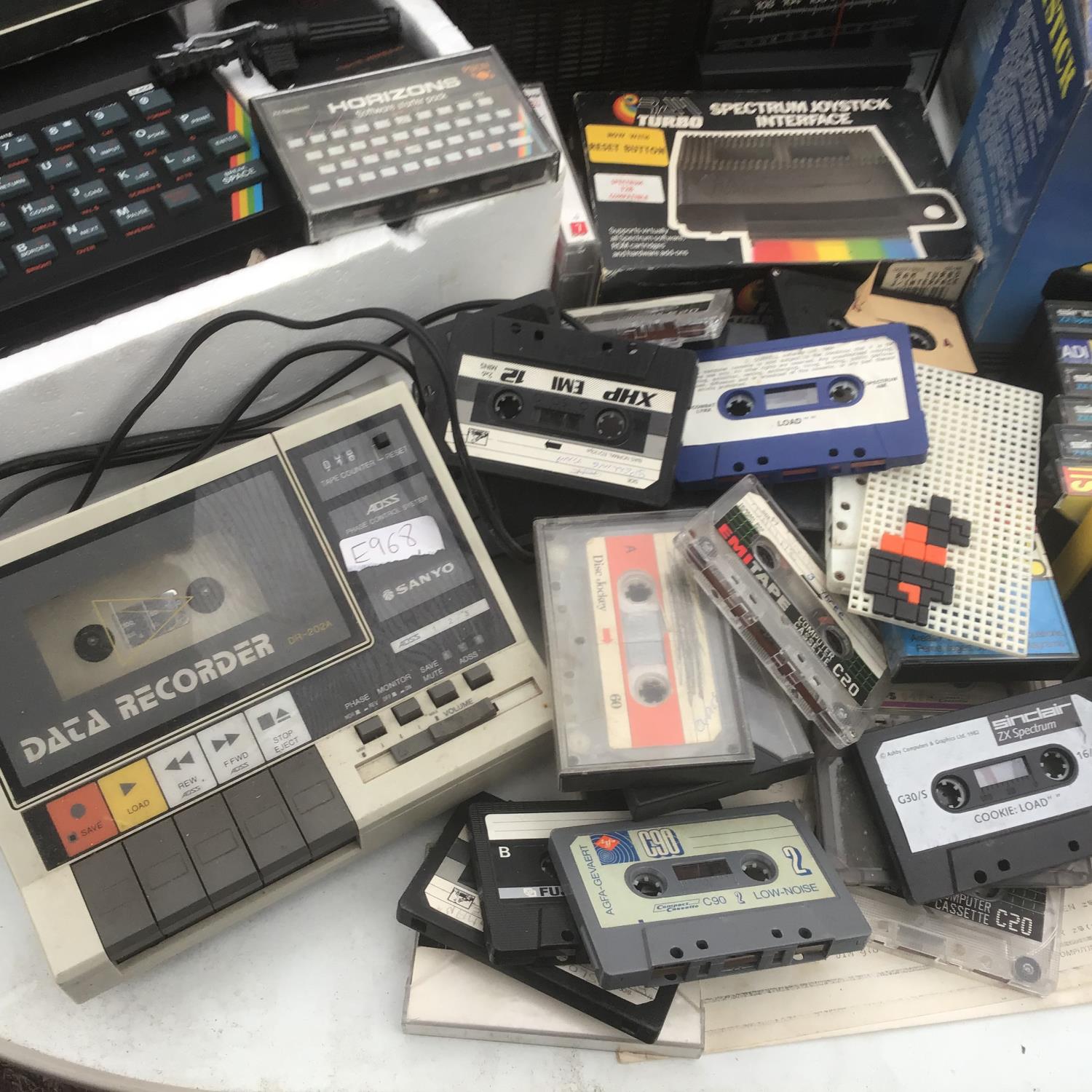 TWO SINCLAIR ZX SPECTRUM PERSONAL COMPUTERS, SPECTRUM JOYSTICK INTERFACE, SANYO DATA RECORDER, - Image 3 of 5