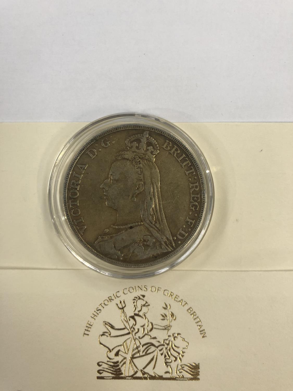 1891 QUEEN VICTORIA ?JUBILEE HEAD? CROWN . FINE CONDITION - Image 2 of 2