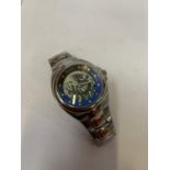 A RELIC DRAGON DESIGN WRIST WATCH