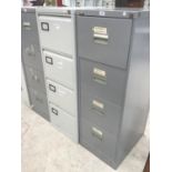 TWO FOUR DRAWER FILING CABINETS