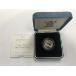 2007 UK ROYAL MINT "2007 SILVER ONE POUND COIN" ENCAPSULATED WITH BOX AND C.O.A. PRISTINE