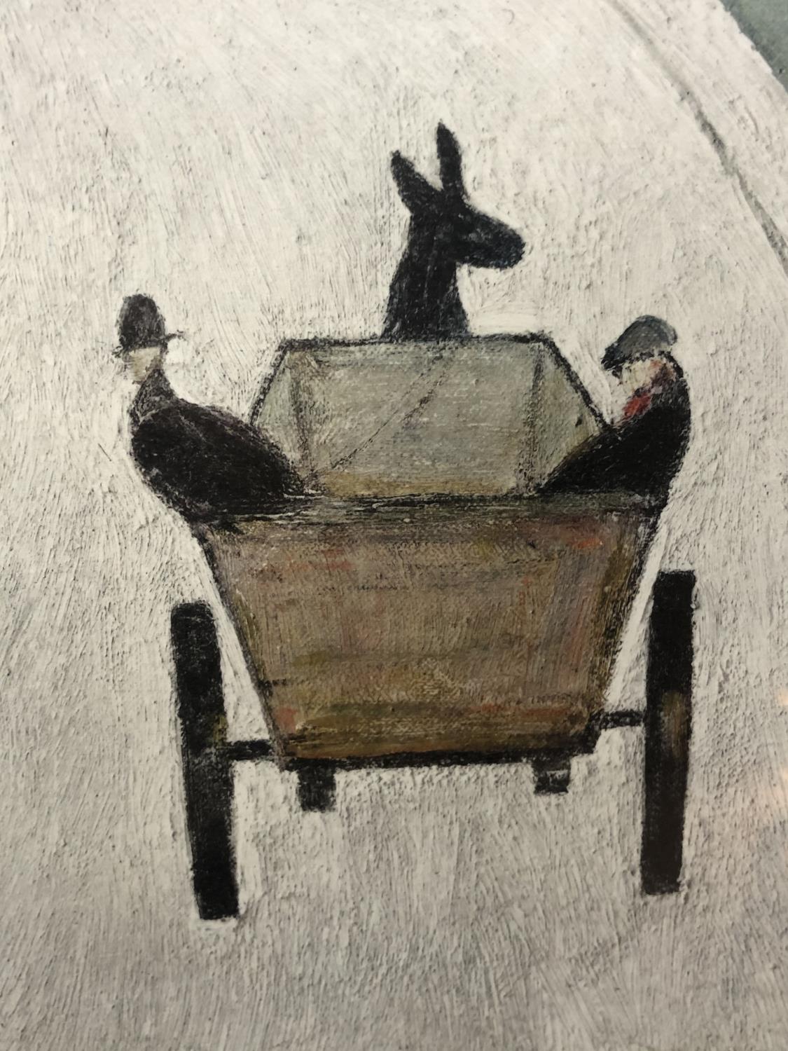 A PENCIL SIGNED L.S. LOWRY PRINT, 'THE CART' LIMITED EDITION OF 850, GUILD STAMP TO LOWER LEFT - Image 5 of 10