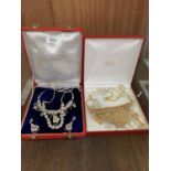 TWO BOXED MIDDLE EASTERN STYLE JEWELLERY SETS
