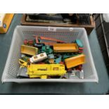 A BOX OF ASSORTED TOY VEHICLES