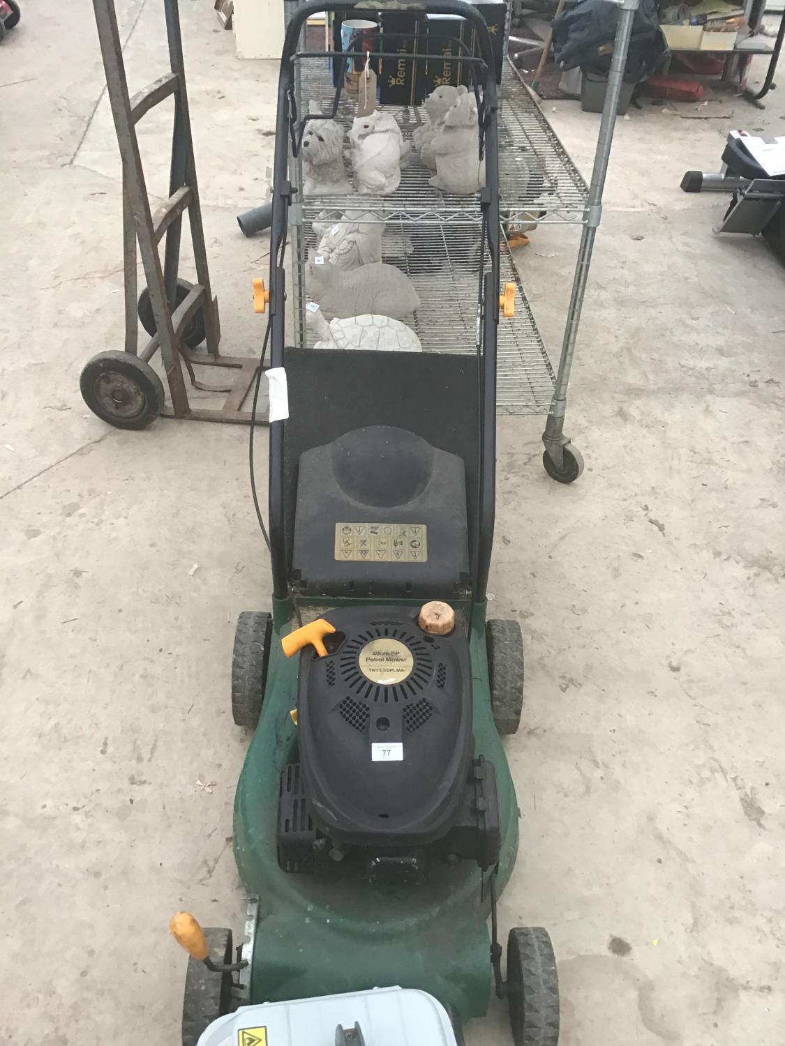 A 40CM SP PETROL MOWER IN WORKING ORDER