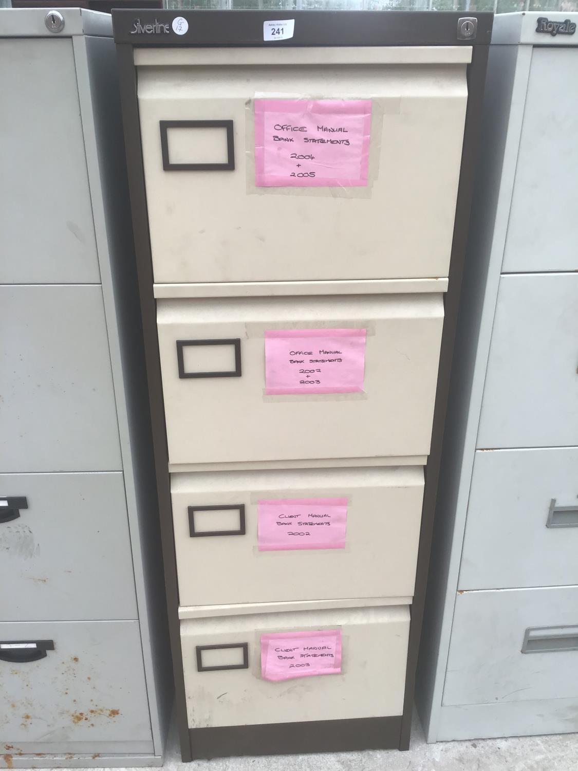 THREE FOUR DRAWER FILING CABINETS - Image 2 of 4